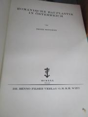 De 588 x: Romanische Bauplastik in Österreich (1930)