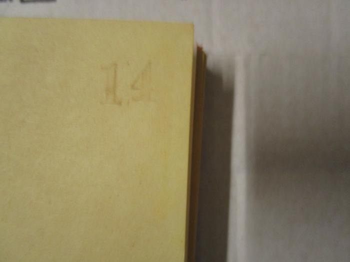 Kibu 951: Auerbachs Deutscher Kinder-Kalender 1941 (1940);- (unbekannt), Stempel: Nummer; '14'. 